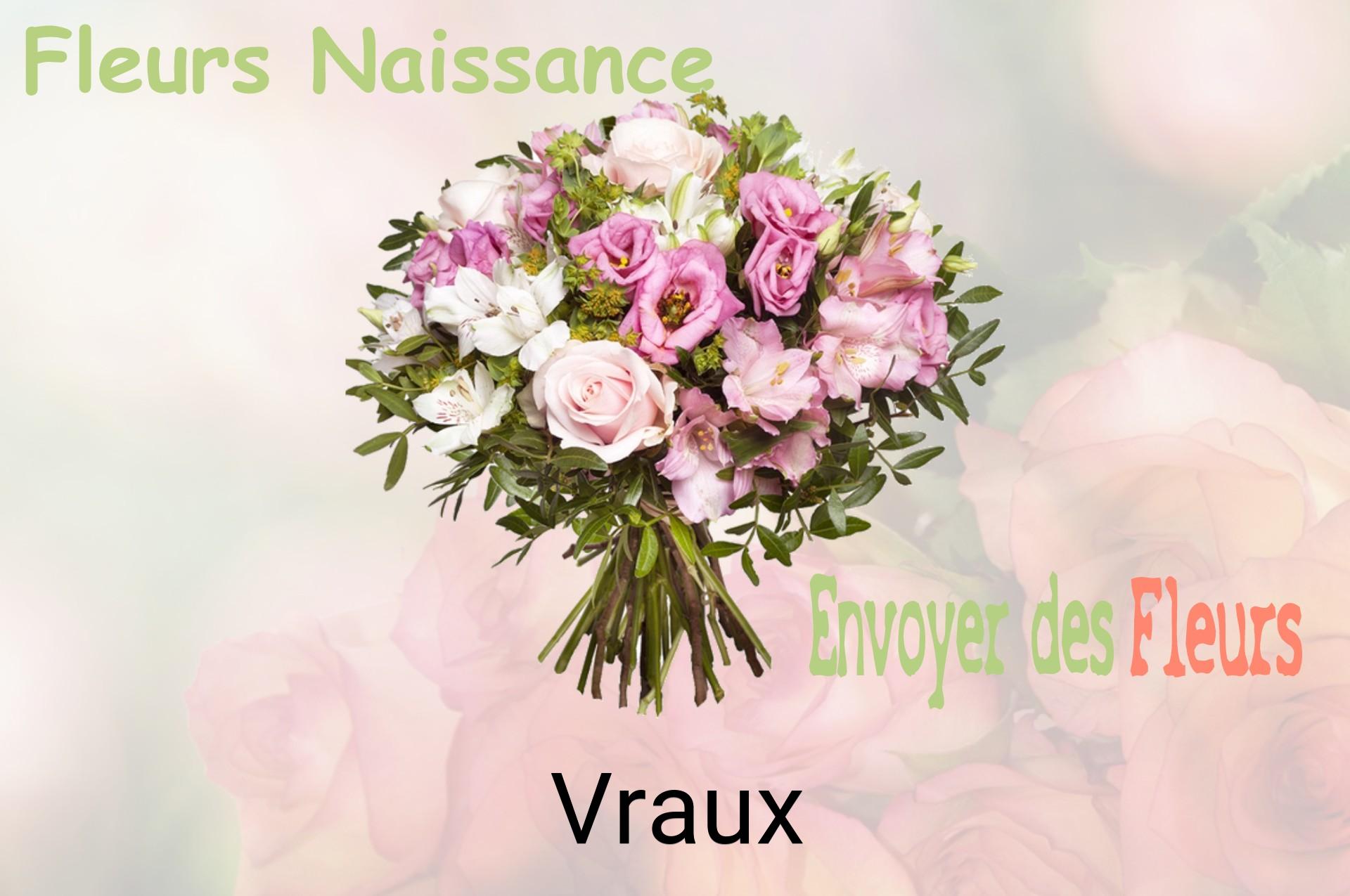 Bouquet de fleurs de naissance livré à Vraux